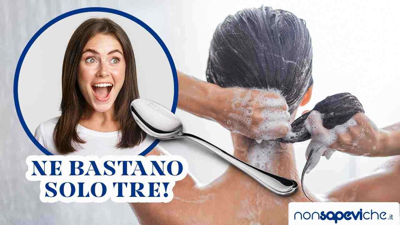 Metti tre cucchiai di questo nello shampoo gli effetti sono pazzeschi