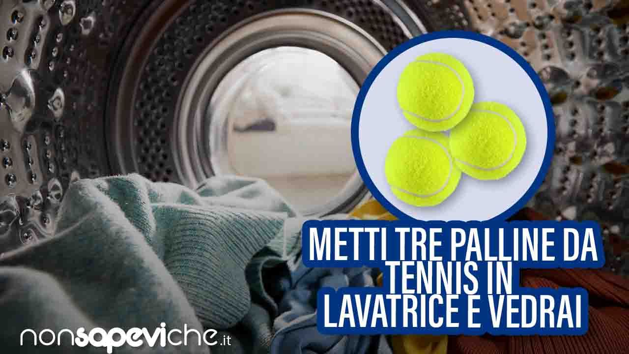 Palline da tennis nella lavatrice - NonSapeviChe